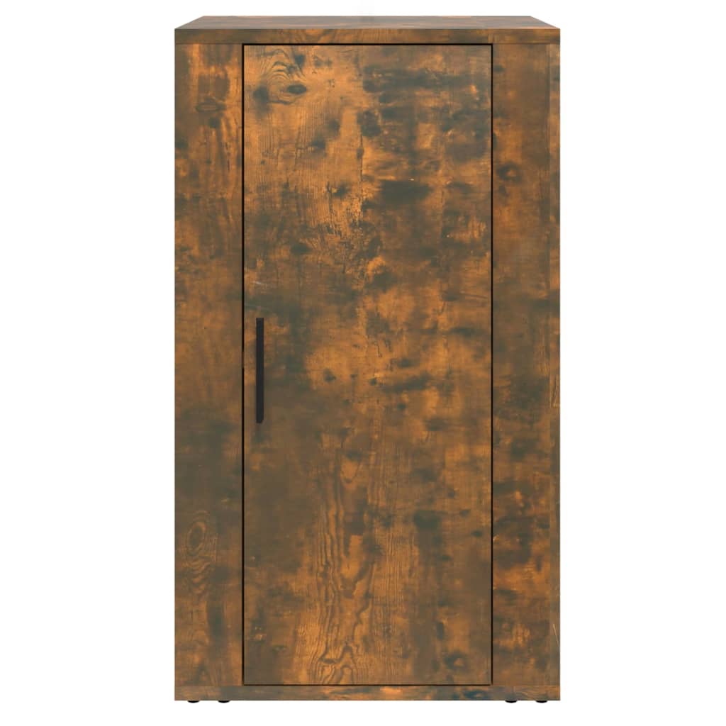 Dressoir 40X33X70 Cm Bewerkt Hout Gerookt Eikenkleurig
