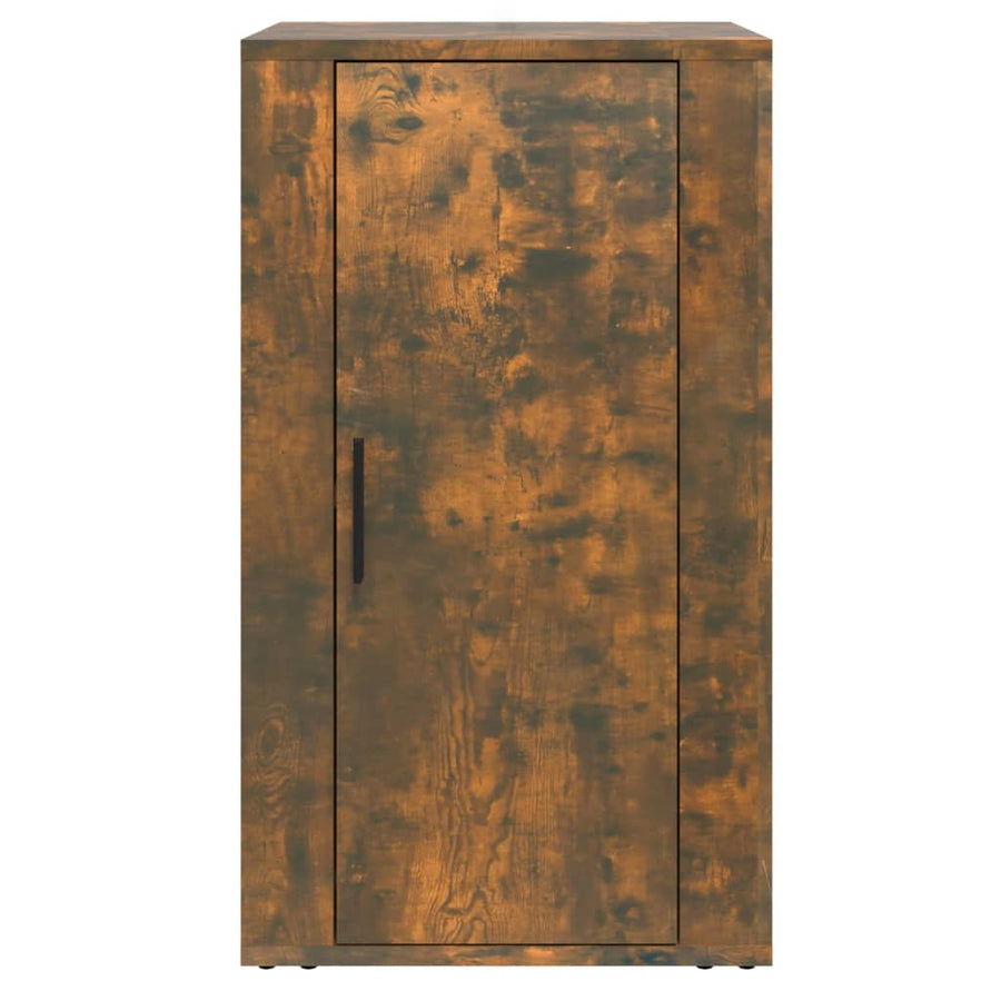 Dressoir 40X33X70 Cm Bewerkt Hout Gerookt Eikenkleurig