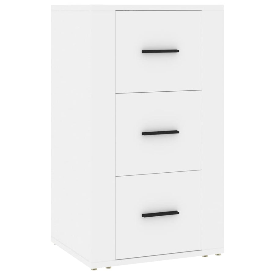 Dressoir 40X33X70 Cm Bewerkt Hout Wit
