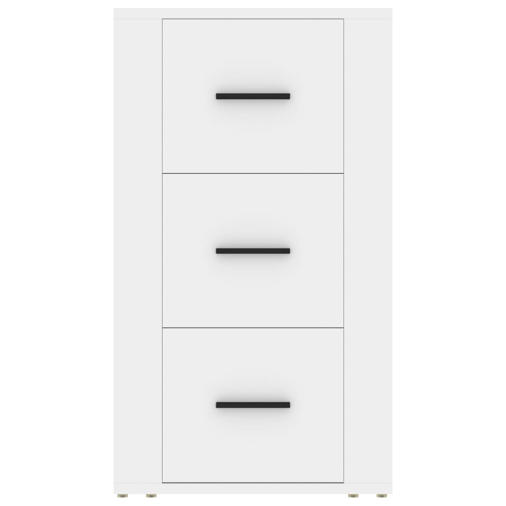 Dressoir 40X33X70 Cm Bewerkt Hout Wit