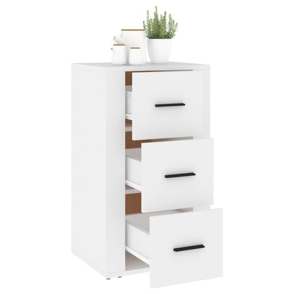 Dressoir 40X33X70 Cm Bewerkt Hout Wit