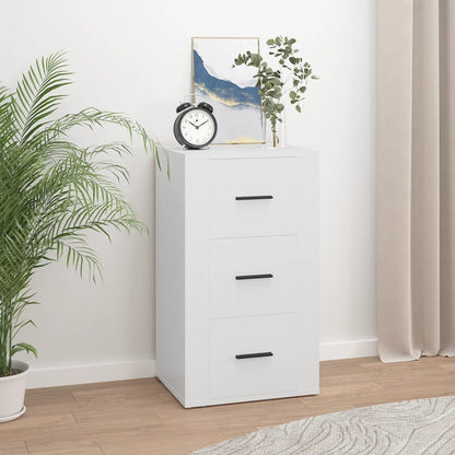 Dressoir 40X33X70 Cm Bewerkt Hout Wit