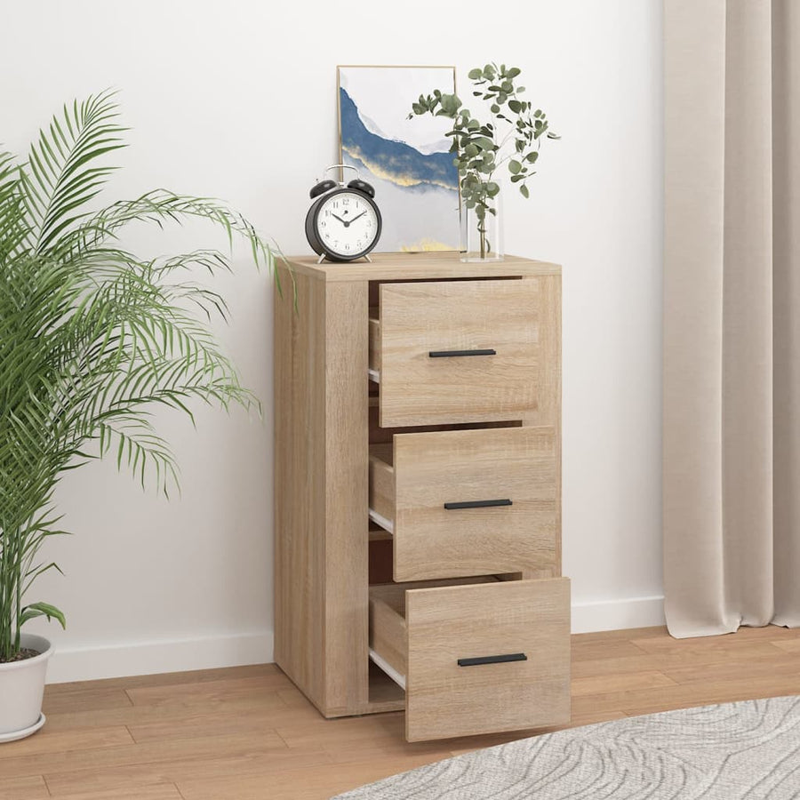Dressoir 40X33X70 Cm Bewerkt Hout Kleurig Sonoma eiken