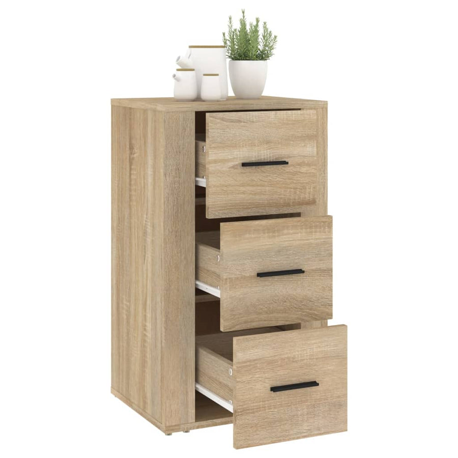 Dressoir 40X33X70 Cm Bewerkt Hout Kleurig Sonoma eiken