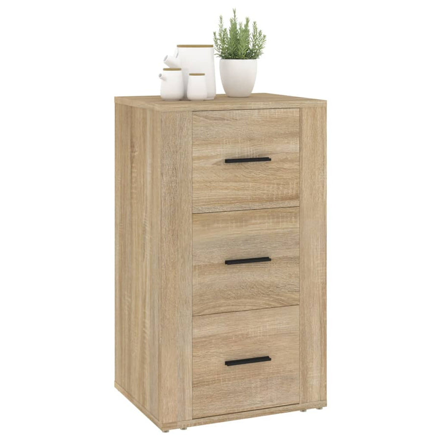 Dressoir 40X33X70 Cm Bewerkt Hout Kleurig Sonoma eiken