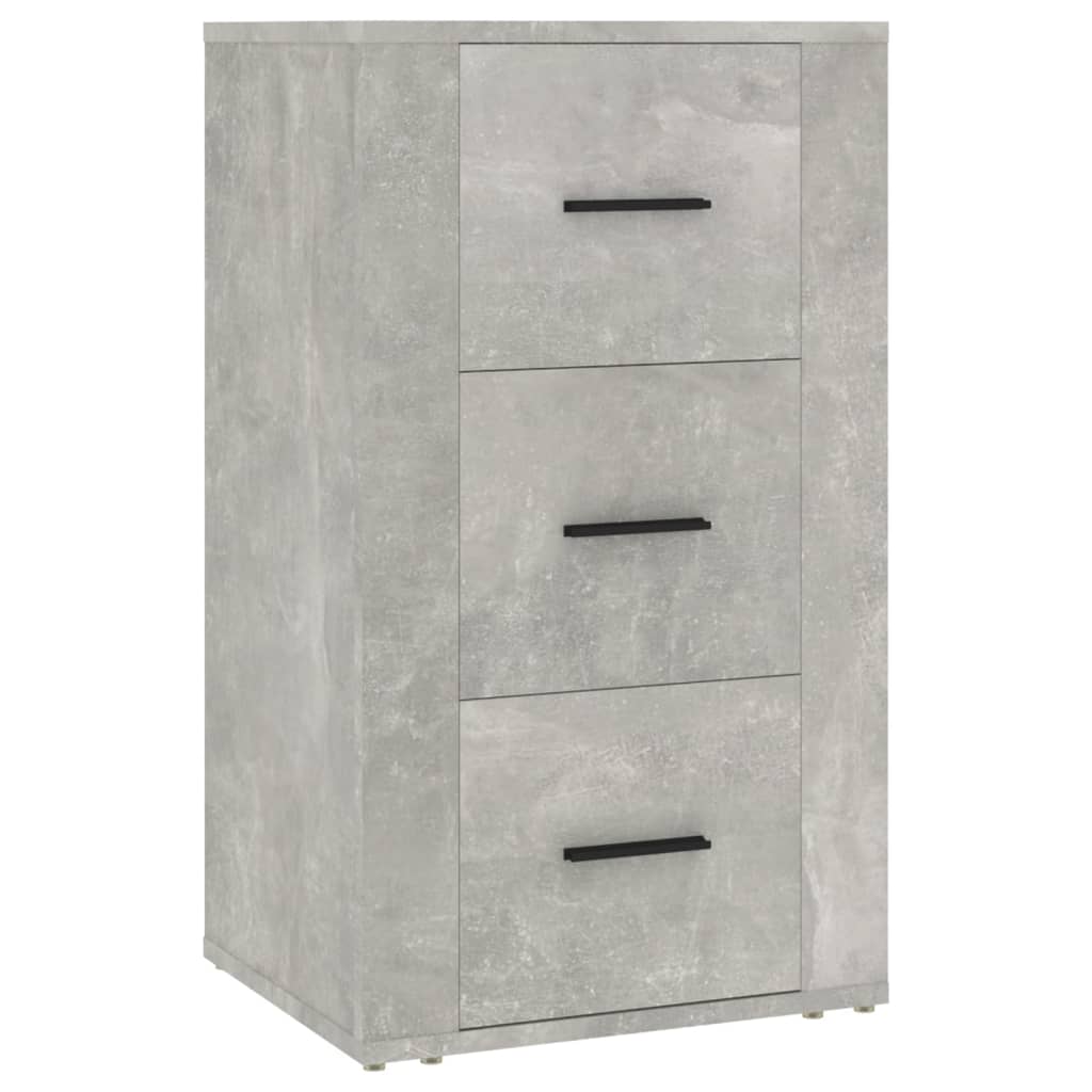Dressoir 40X33X70 Cm Bewerkt Hout Betongrijs