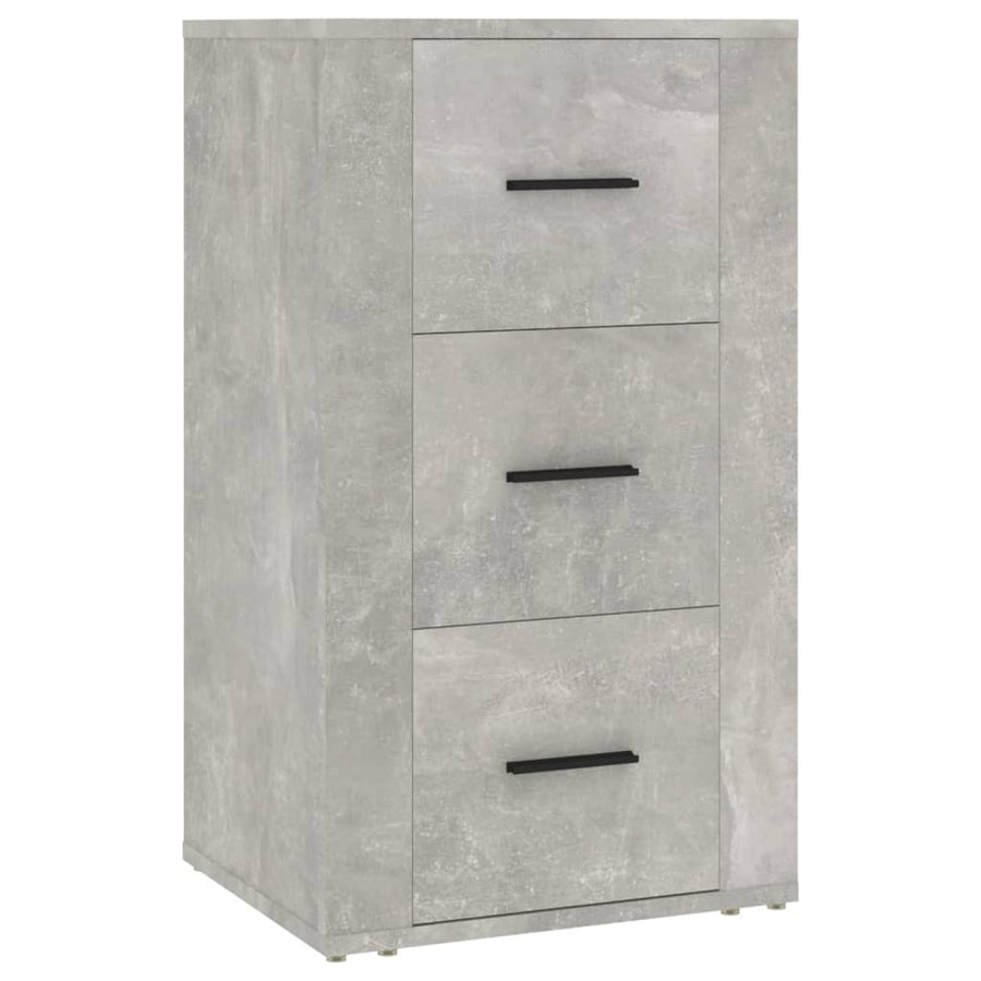 Dressoir 40X33X70 Cm Bewerkt Hout Betongrijs