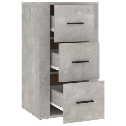 Dressoir 40X33X70 Cm Bewerkt Hout Betongrijs