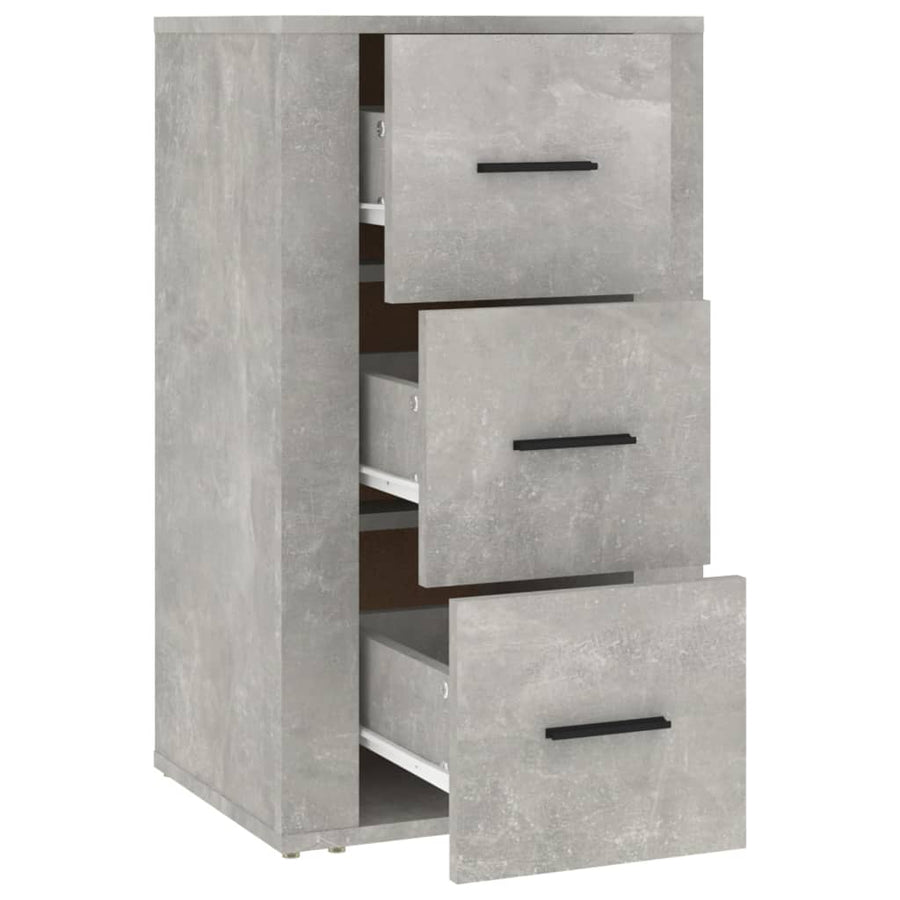 Dressoir 40X33X70 Cm Bewerkt Hout Betongrijs