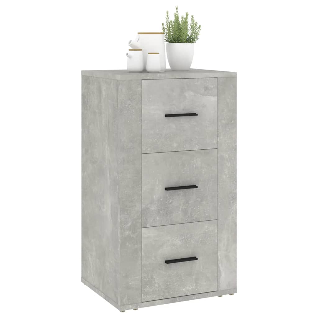 Dressoir 40X33X70 Cm Bewerkt Hout Betongrijs