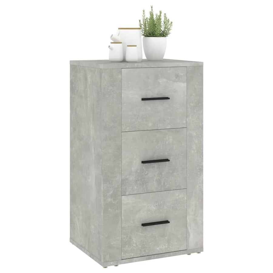 Dressoir 40X33X70 Cm Bewerkt Hout Betongrijs