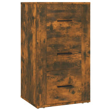 Dressoir 40X33X70 Cm Bewerkt Hout Gerookt Eikenkleurig