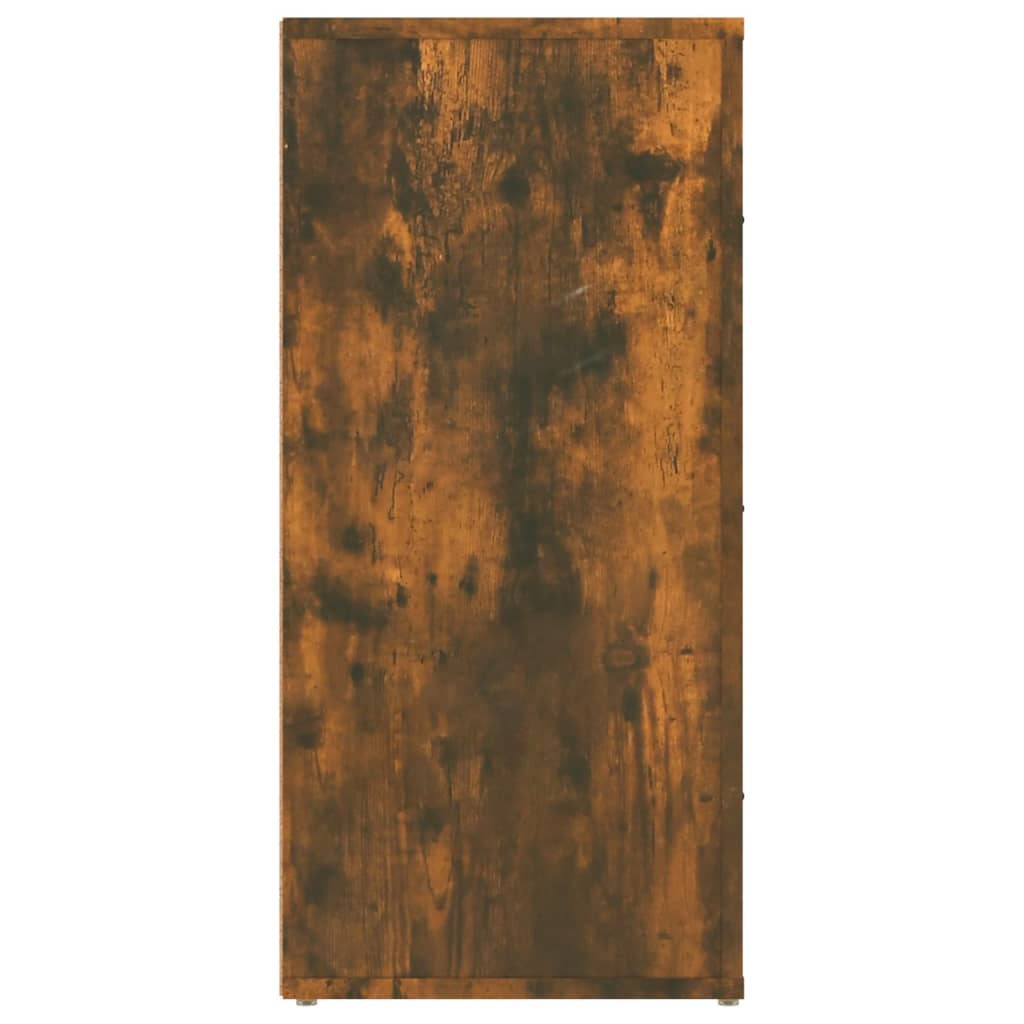 Dressoir 40X33X70 Cm Bewerkt Hout Gerookt Eikenkleurig