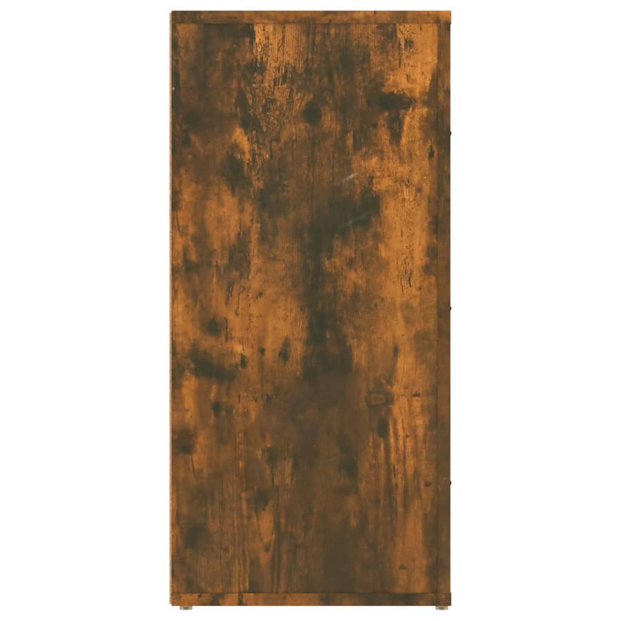Dressoir 40X33X70 Cm Bewerkt Hout Gerookt Eikenkleurig
