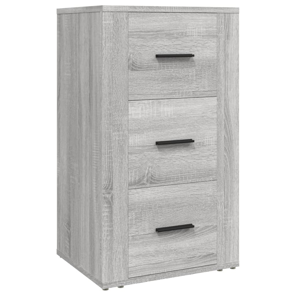 Dressoir 40X33X70 Cm Bewerkt Hout Grijs Sonoma Eikenkleurig