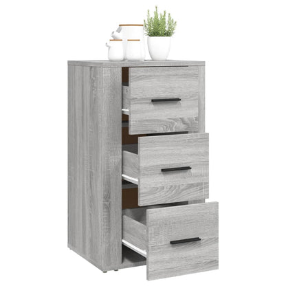 Dressoir 40X33X70 Cm Bewerkt Hout Grijs Sonoma Eikenkleurig