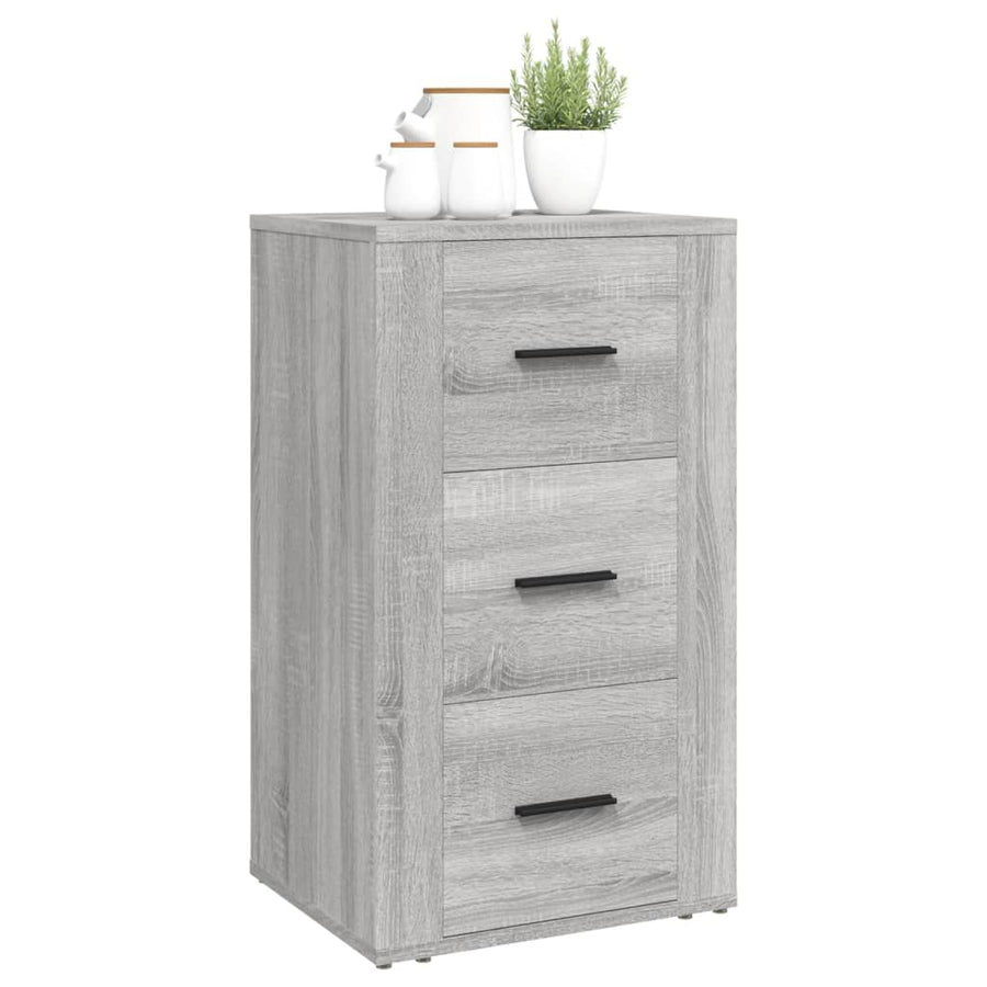 Dressoir 40X33X70 Cm Bewerkt Hout Grijs Sonoma Eikenkleurig