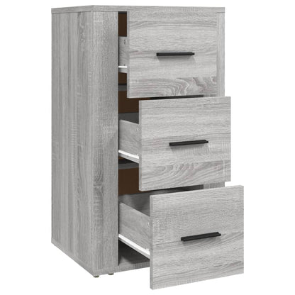 Dressoir 40X33X70 Cm Bewerkt Hout Grijs Sonoma Eikenkleurig