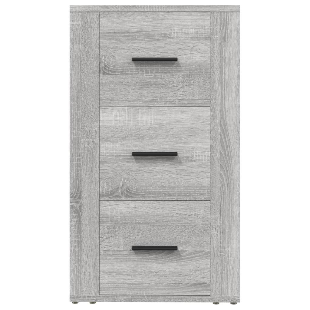 Dressoir 40X33X70 Cm Bewerkt Hout Grijs Sonoma Eikenkleurig