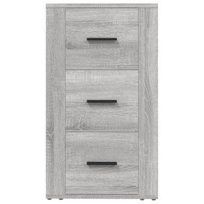 Dressoir 40X33X70 Cm Bewerkt Hout Grijs Sonoma Eikenkleurig