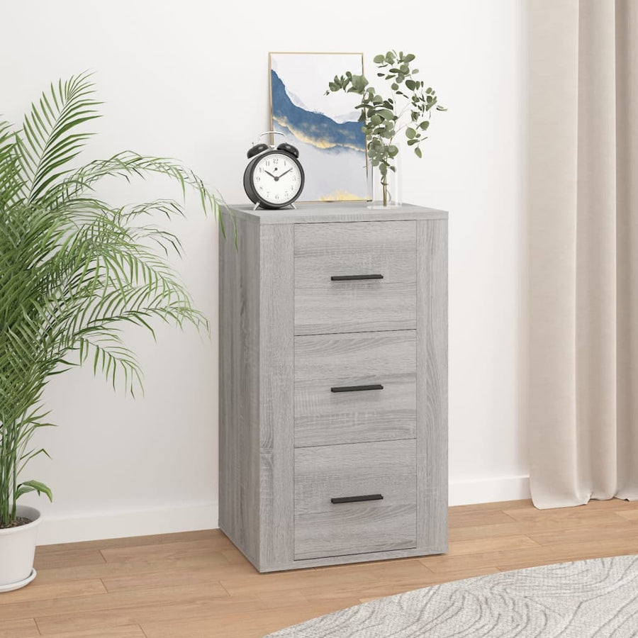 Dressoir 40X33X70 Cm Bewerkt Hout Grijs Sonoma Eikenkleurig