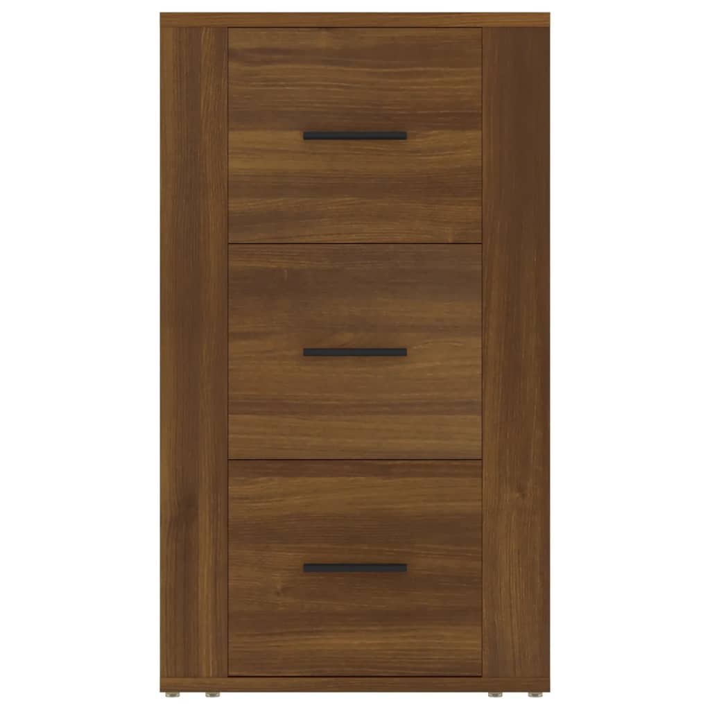 Dressoir 40X33X70 Cm Bewerkt Hout Bruin Eikenkleur