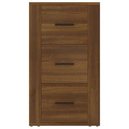 Dressoir 40X33X70 Cm Bewerkt Hout Bruin Eikenkleur