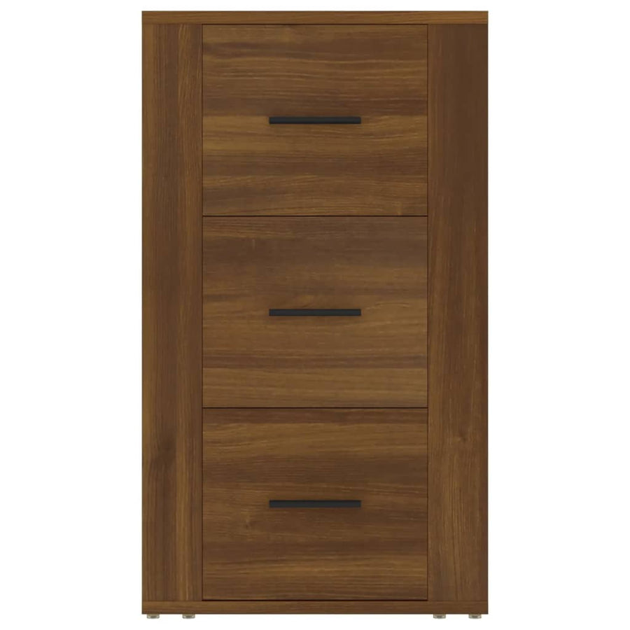Dressoir 40X33X70 Cm Bewerkt Hout Bruin Eikenkleur