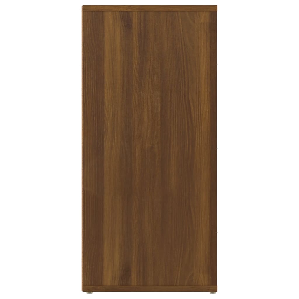 Dressoir 40X33X70 Cm Bewerkt Hout Bruin Eikenkleur