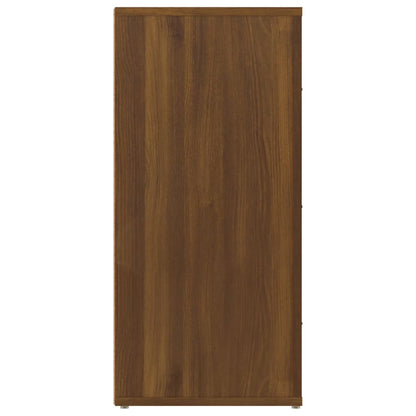 Dressoir 40X33X70 Cm Bewerkt Hout Bruin Eikenkleur
