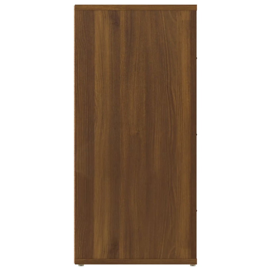 Dressoir 40X33X70 Cm Bewerkt Hout Bruin Eikenkleur