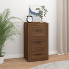 Sideboard 40x33x70 cm engineered wood brown oak color