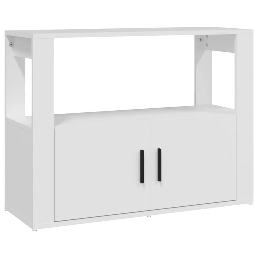Dressoir 80X30X60 Cm Bewerkt Hout Wit