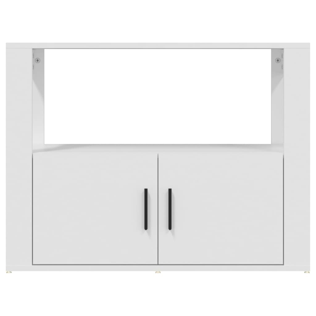 Dressoir 80X30X60 Cm Bewerkt Hout Wit