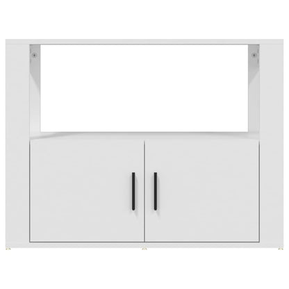 Dressoir 80X30X60 Cm Bewerkt Hout Wit
