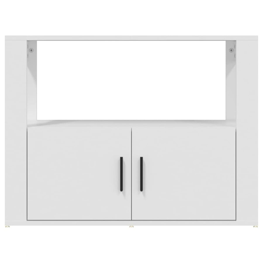 Dressoir 80X30X60 Cm Bewerkt Hout Wit