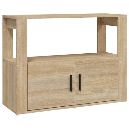 Dressoir 80X30X60 Cm Bewerkt Hout Sonoma Eikenkleurig