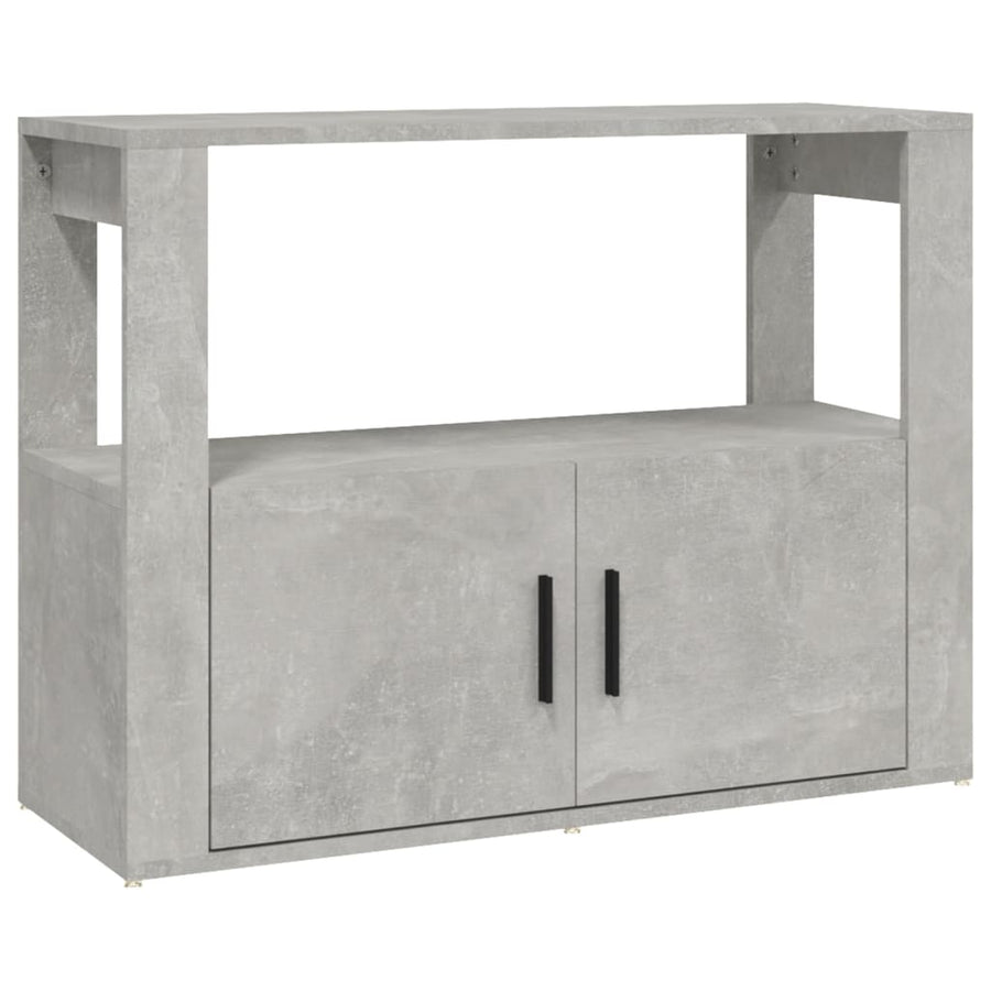 Dressoir 80X30X60 Cm Bewerkt Hout Betongrijs