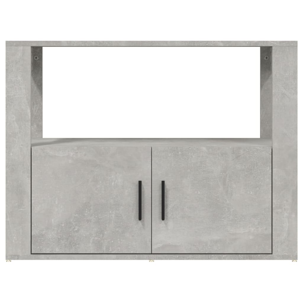 Dressoir 80X30X60 Cm Bewerkt Hout Betongrijs