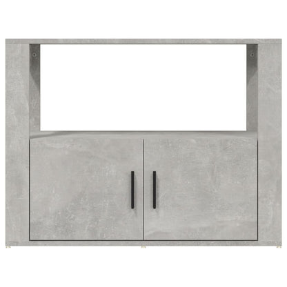 Dressoir 80X30X60 Cm Bewerkt Hout Betongrijs