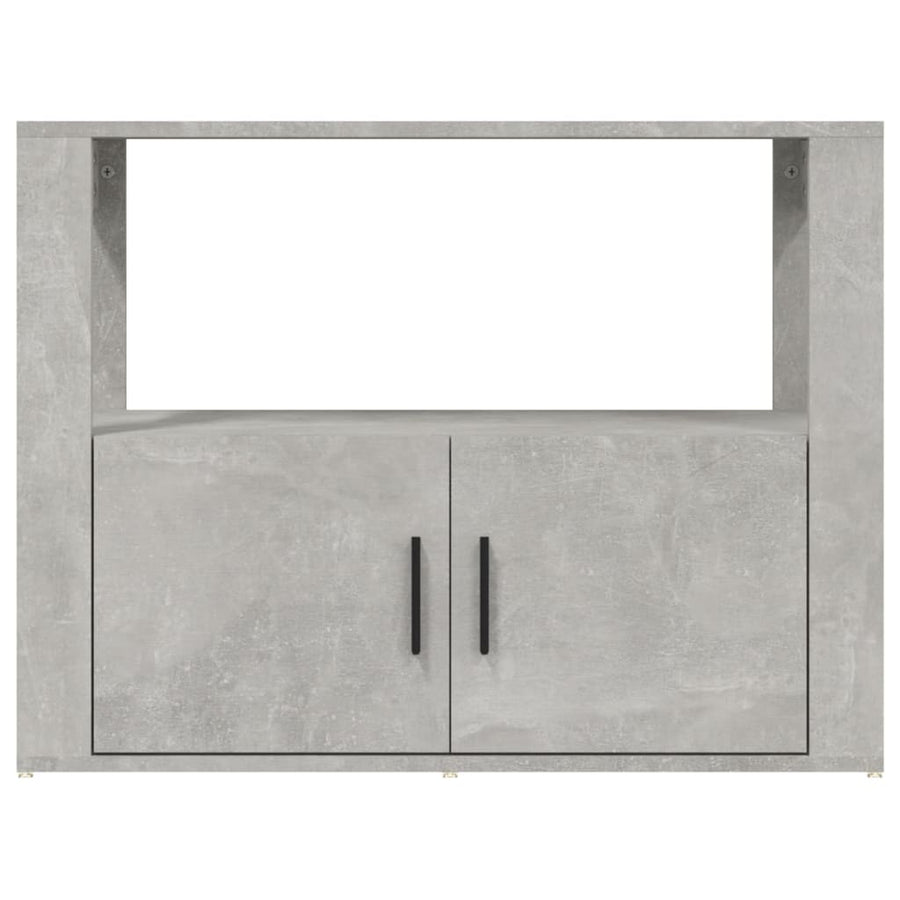Dressoir 80X30X60 Cm Bewerkt Hout Betongrijs