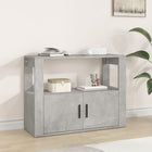 Sideboard 80x30x60 cm engineered wood concrete grey