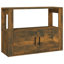 Dressoir 80X30X60 Cm Bewerkt Hout Gerookt Eikenkleurig