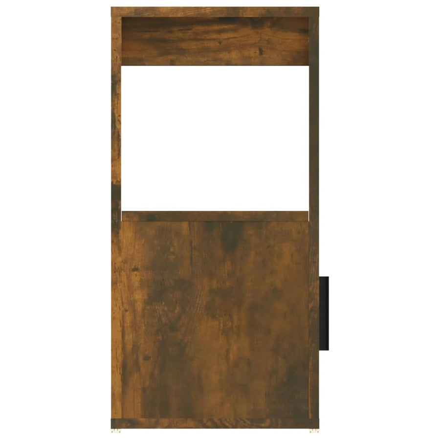 Dressoir 80X30X60 Cm Bewerkt Hout Gerookt Eikenkleurig