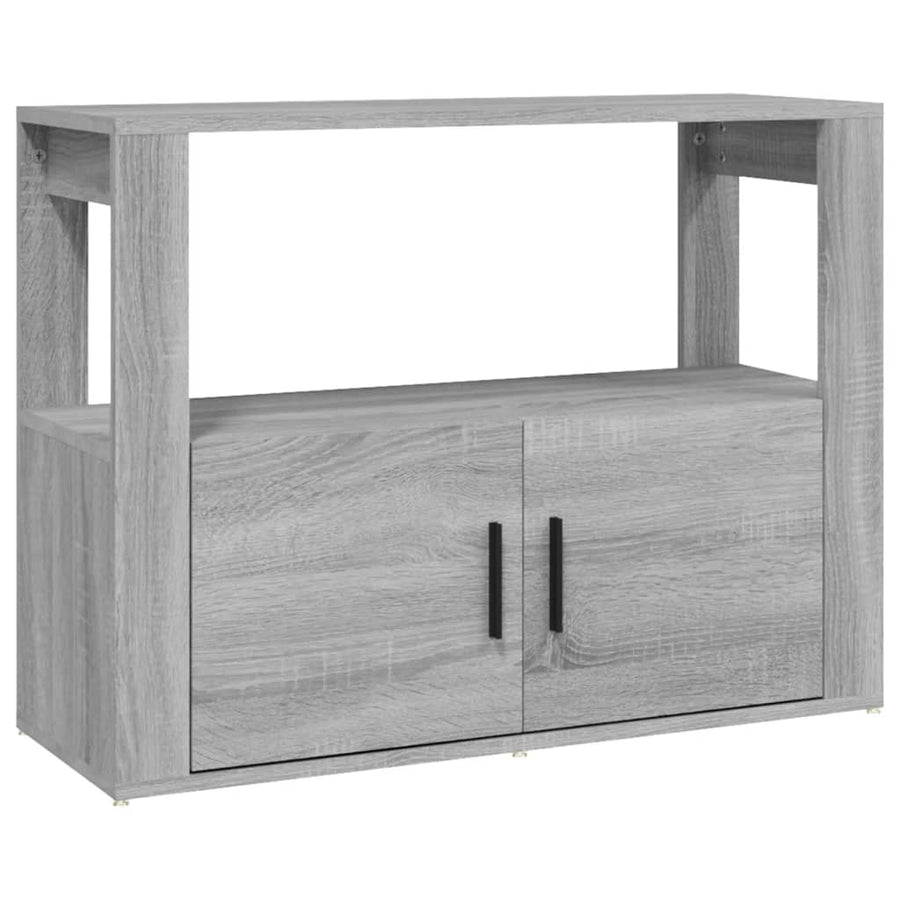 Dressoir 80X30X60 Cm Bewerkt Hout Grijs Sonoma Eikenkleurig