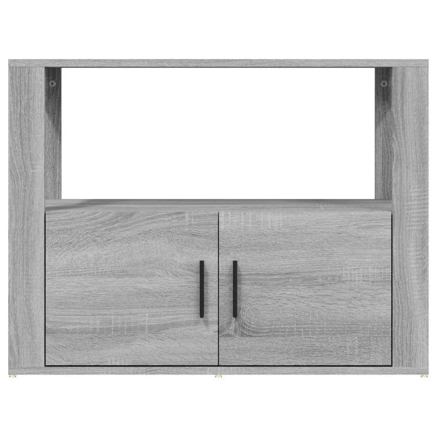 Dressoir 80X30X60 Cm Bewerkt Hout Grijs Sonoma Eikenkleurig