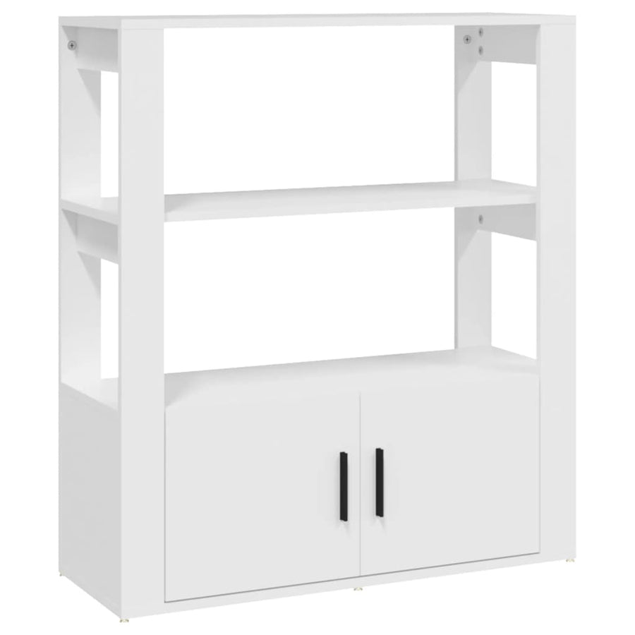 Dressoir 80X30X90 Cm Bewerkt Hout Wit