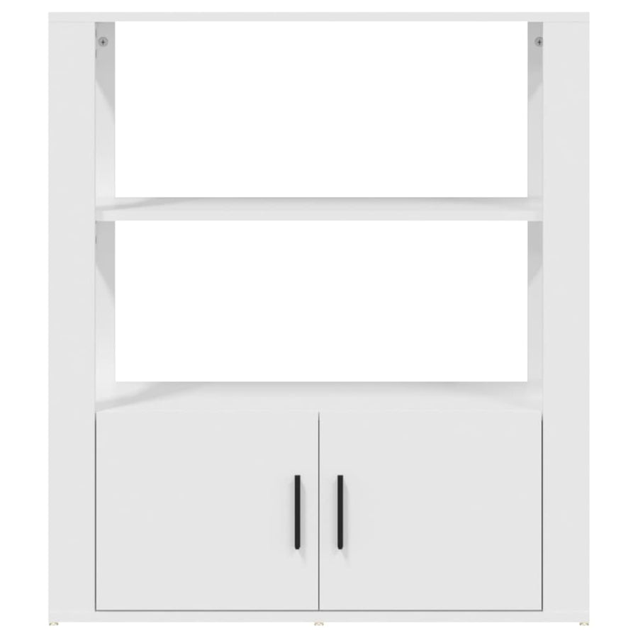 Dressoir 80X30X90 Cm Bewerkt Hout Wit