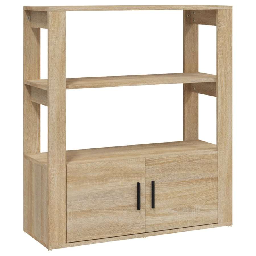 Dressoir 80X30X90 Cm Bewerkt Hout Kleurig Sonoma eiken