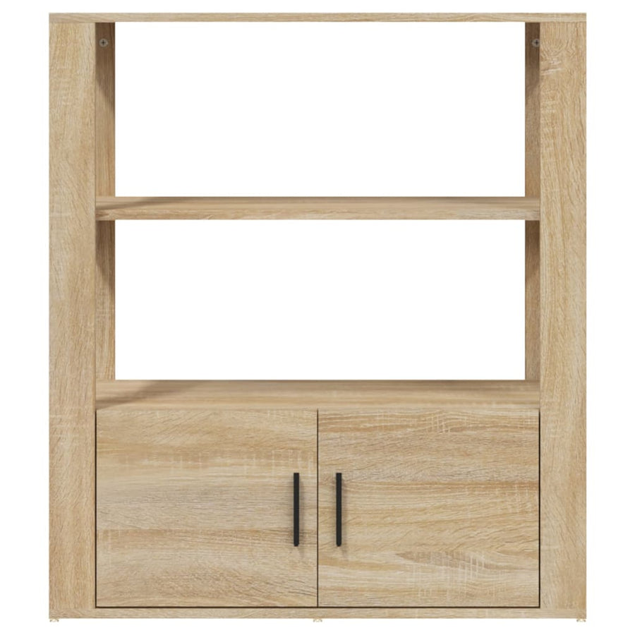 Dressoir 80X30X90 Cm Bewerkt Hout Kleurig Sonoma eiken